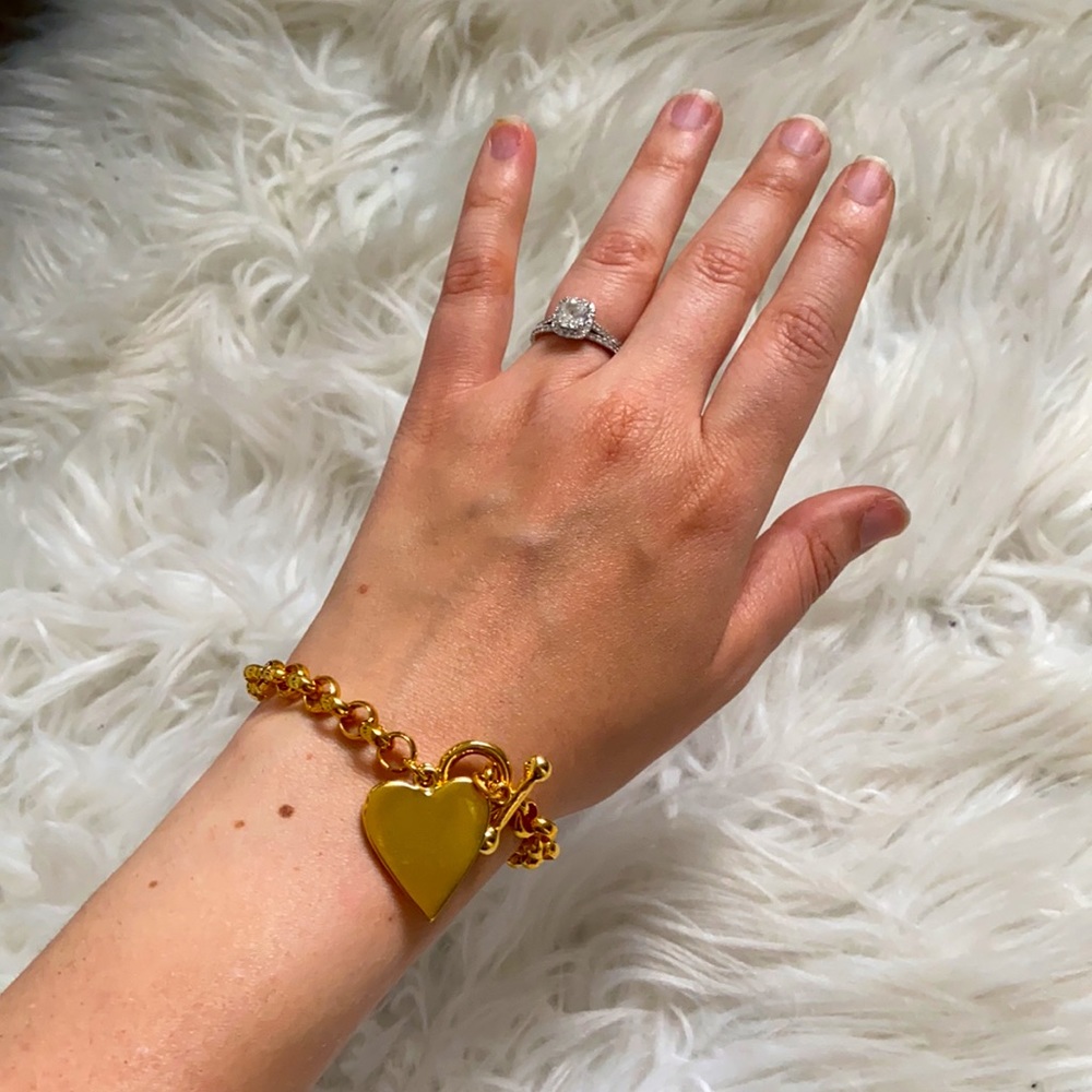 Heart charm bracelet- not Tiffany’s